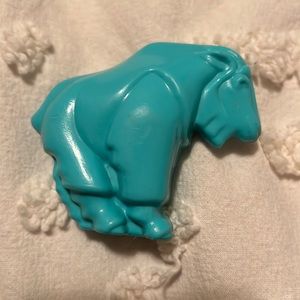 Fisher price little people play family, blue goat for zoo set